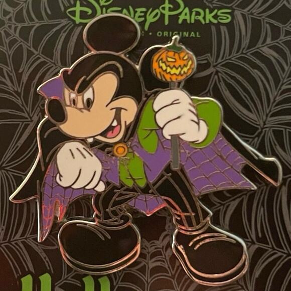 Disney Pins Halloween Minnie Witch Mickey Vampire Mouse Jack O Lantern Pumpkin 3 - Picture 5 of 13